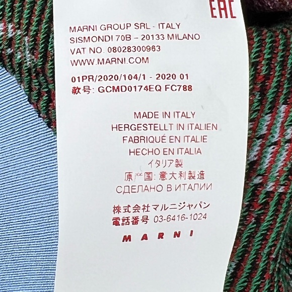 MARNI Floral textured Knitted Top Iris Blue Pristine Condition Size US 8 - Picture 13 of 13